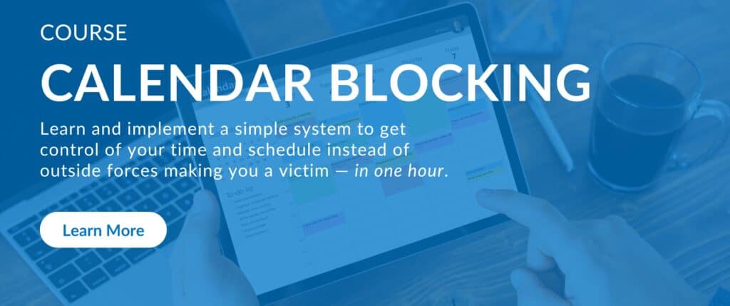 calendar blocking course