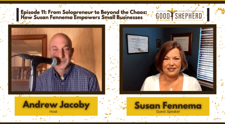 Susan and Andrew discuss faith and business strategies.