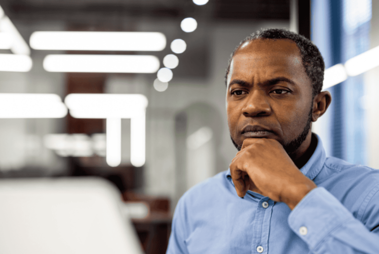 A man analyzing how to manage rapid business growth