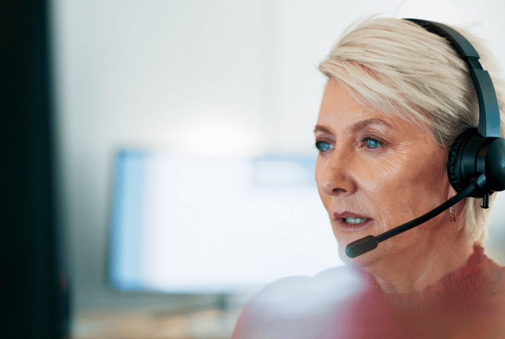 woman discussing operational issues
