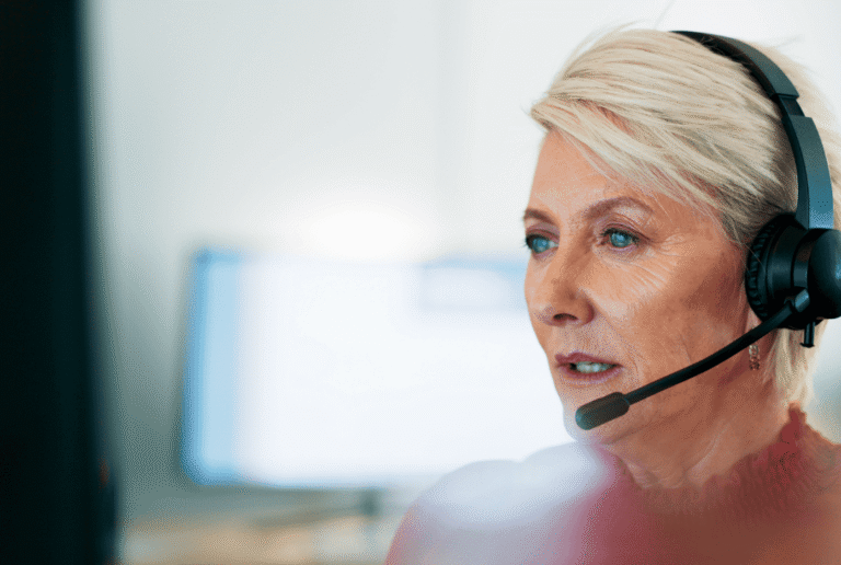woman discussing operational issues