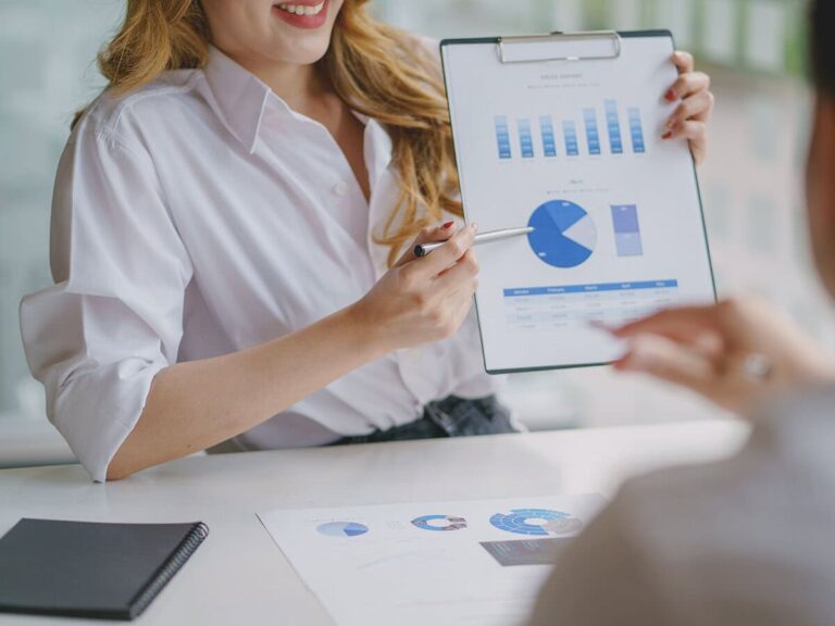 she presents data during an audit of business processes